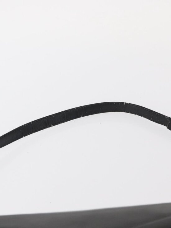 Authentic Christian Dior Shoulder Bag Leather Black Gold - Picture 15 of 16